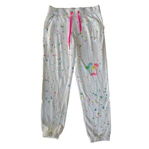 Lilly Pulitzer Womens Medium Luxletic Mallie Weekender Beach Jogger Paint Splatt